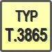 Piktogram - Typ: T.3865
